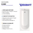 DURAVIT - Baignoire droite 160 X 70 D-Neo + vidage chromé - vignette