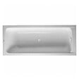 DURAVIT - Baignoire droite 180 X 80 D-Code acrylique bonde au centre + vidage blanc - vignette