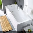 DURAVIT - Baignoire droite 160 X 70 D-Code acrylique + vidage noir mat - vignette