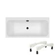 VILLEROY ET BOCH - Baignoire droite 150 x 70 Architectura + Pieds + Vidage de baignoire noir - vignette
