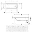 DURAVIT - Baignoire droite 150 X 70 Duravit No.1 + vidage blanc - vignette