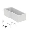 IDEAL STANDARD - Baignoire bain douche 170 x 80 cm gauche Connect Air + tablier + pieds + vidage Chromé - vignette