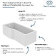 IDEAL STANDARD - Baignoire bain douche 170 x 80 cm droite Connect Air + tablier - vignette