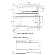IDEAL STANDARD - Baignoire bain douche 170 x 80 cm droite Connect Air + tablier - vignette