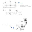 VILLEROY ET BOCH - Baignoire droite 170 x 75 Architectura + Pieds + Vidage de baignoire doré - vignette