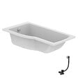 IDEAL STANDARD - Baignoire bain douche 150 x 80 cm gauche Connect Air + vidage Chromé - vignette