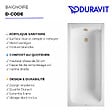 DURAVIT - Baignoire droite D-Code - vignette