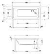 DURAVIT - Baignoire droite D-Code - vignette