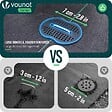 VOUNOT - Lot de 100 piquets de fixation U 150x30mm avec 50 Rondelles de fixation plastique - vignette
