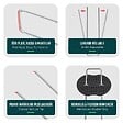 VOUNOT - Lot de 250 piquets de fixation U 150x30mm avec 125 Rondelles de fixation plastique - vignette