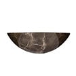 SWISS AQUA TECHNOLOGIES - Lavabo pour plan de travail SAT Purity 43x43 cm marbre brun sans trou pour robinet, sans trop-plein SATPURBR - vignette
