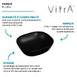 VITRA - Vasque à poser VitrA Plural VitrA Clean noir mat - vignette