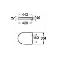 ROCA - Optica abattant WC avec frein de chute SoftClose en duroplast, blanc (A801F72001) - vignette