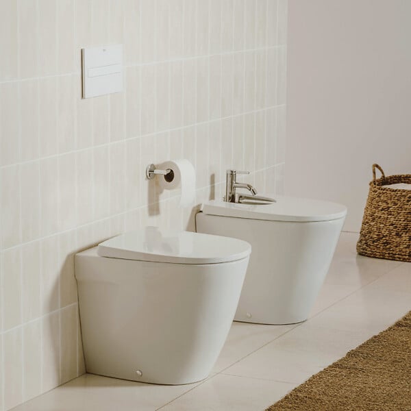 ROCA - Bidet à poser Ona blanc brillant - large