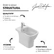 JACOB DELAFON - Bidet à poser Struktura céramique - vignette
