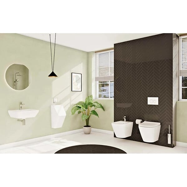 VITRA - Root Round mitigeur de bidet à levier avec vidage, chrome (A42724EXP) - large