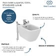 IDEAL STANDARD - Pack bidet suspendu i.Life B + Bâti-support sol et mur IDEAL STANDARD - vignette