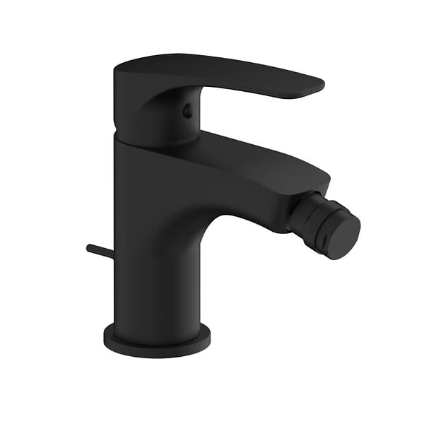 SWISS AQUA TECHNOLOGIES - Project mitigeur de bidet à levier, avec vidage, noir mat (SATBSPRO235C) - large