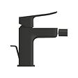 GROHE - Dice mitigeur monocommande de bidet à levier avec vidage, noir mat (1018772430) - vignette