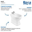 ROCA - Bidet à poser Carmen céramique blanc - vignette