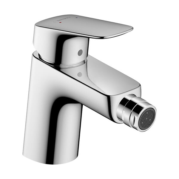 VITRA - Vitra Integra bidet suspendu + trop-plein, 35,5x54 cm + Hansgrohe Logis 70 Mitigeur bidet (7042-028871204000) - large