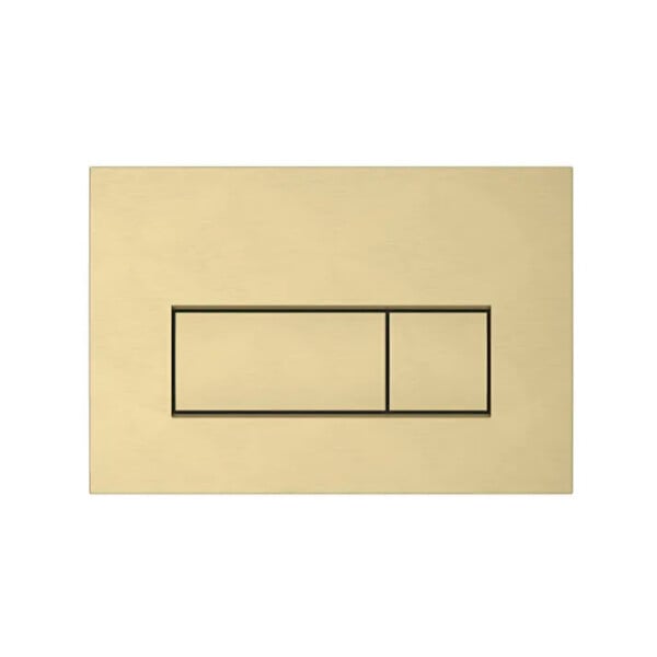VITRA - Loop Square by Siko Plaque de déclenchement, or brossé (740-2325) - large