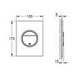 GROHE - Nova Cosmopolitan S plaque de commande double touche, warm sunset (37601DA0) - vignette