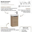 VITRA - Meuble lave mains VitrA Sento Round chêne doré - vignette