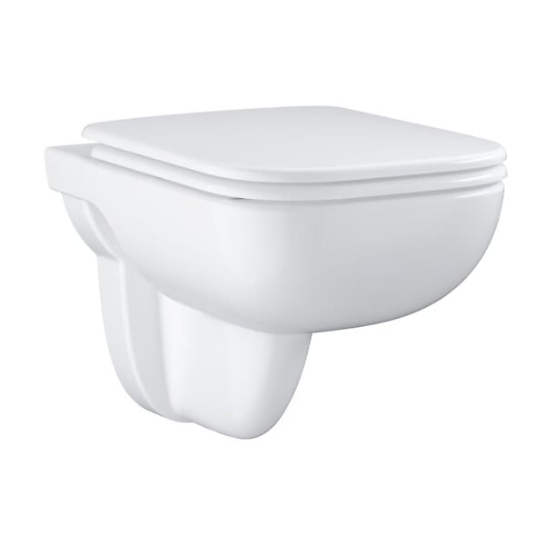 GROHE - Rapid SL pack WC bâti-support + WC suspendu sans bride Grohe avec abattant SoftClose + plaque (GRGRSEWR02FR-FS) - large