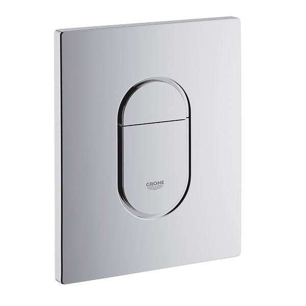 GROHE - Pack WC Bâti-support + WC sans bride Vortex SAT Fusion + Abattant softclose + Plaque Chrome - large