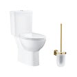 GROHE - WC à poser sans bride + Abattant frein de chute déclipsable + Porte-balai WC Cool Sunrise - vignette