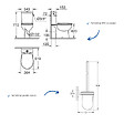 GROHE - WC à poser sans bride Quickfix + Abattant déclipsable + Porte-balai WC Cool Sunrise - vignette