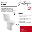 JACOB DELAFON - WC à poser sortie horizontale Eolia avec abattant - vignette