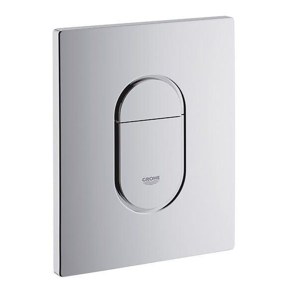 GROHE - Pack WC Bâti-support + WC sans bride Vortex SAT Delano + Abattant softclose + Plaque Chrome - large