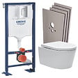 GROHE - SOLIDO Pack Bâti-support + cuvette + Plaque chrome + Set de montage - vignette