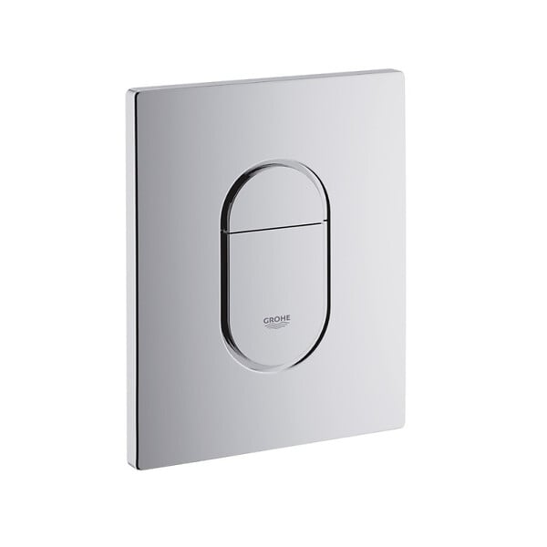 GROHE - Pack WC Bâti Rapid SL + WC sans bride SAT Vortex + Abattant SoftClose + Plaque chrome + Set d'habillage (ARENADELANOTQSB) - large