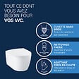GROHE - Rapid SL pack WC bâti-support autoportant + WC suspendu sans bride Grohe avec abattant SoftClose + plaque (GRRGRSTWR02-FR) - vignette