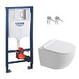 GROHE - Rapid SL pack WC bâti-support + WC suspendu sans bride Ceramia PixL avec abattant SoftClose + plaque (GRRCEPXWMT03FR-FS) - vignette