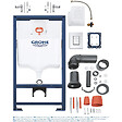 GROHE - Rapid SL pack WC bâti-support + WC suspendu sans bride Grohe avec abattant SoftClose + plaque (GRRGRSTWR01FR-FS) - vignette