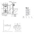 GROHE - Pack WC bâti-support 2en1 + WC suspendu sans bride Siko avec abattant SoftClose + plaque Grohe (GRRCEWT01FR-FS) - vignette
