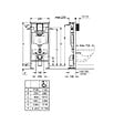 GROHE - Pack WC Bâti autoportant Solido + WC sans bride SAT fonction bidet thermostatique + Plaque chrome - vignette
