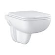 GROHE - Rapid SL Project pack WC bâti autoportant + WC suspendu sans bride Grohe avec abattant SoftClose + plaque (GRRGRSEWR01FR-FS) - vignette