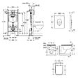 GROHE - Rapid SL Project pack WC bâti autoportant + WC suspendu sans bride Grohe avec abattant SoftClose + plaque (GRRGRSEWR01FR-FS) - vignette