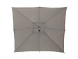HESPERIDE - Parasol déporté carré "Manoa" taupe D2,5x2,5m en acier - vignette