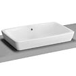 VITRA - Vasque à poser Vitra Metropole 60 x 40 x 16 cm, avec trop-plein, blanc brillant, sans trou pour robinetterie (5668-003-0012) - vignette