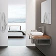 VITRA - Vasque à poser Vitra Metropole 60 x 40 x 16 cm, avec trop-plein, blanc brillant, sans trou pour robinetterie (5668-003-0012) - vignette