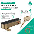 HANSGROHE - Pack mitigeur bain douche thermostatique ShowerTablet Select + Flexible Isiflex + Douchette Raindance Bronze brossé - vignette