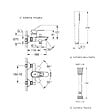 GROHE - Mitigeur baignoire mécanique Start Loop avec colonnettes Idro'Flex + Douchette 1 jet + Flexible - vignette