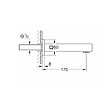 GROHE - Eurocube bec de baignoire mural, hard graphite brossé (13303AL0) - vignette