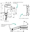 HANSGROHE - Pack mitigeur bain douche mécanique Vernis Blend C2 + Pommeau de douche Pulsify Select 105 + Flexible Designflex chromé - vignette